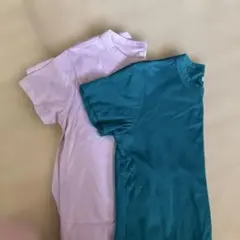 UNIQLO 半袖Tシャツ LMサイズ 2枚セット ピンク、グリーン