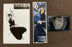 BLEACH EX.　檜佐木修兵　原画展　ブロマイド　カード　シール　3点
