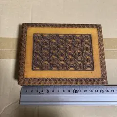 アンティーク 木製小物入れ
