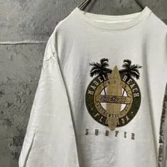Madeira Beach フロリダ パームツリー サーフボード ロンT