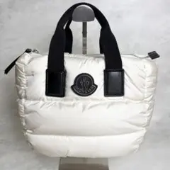 【美品】 MONCLER CARADOC ミニ ハンドバッグ ホワイト