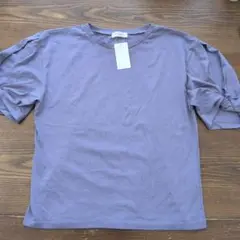 Té chichi パープル 半袖Tシャツ