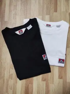 BEN DAVIS Tシャツ ブラック ホワイト M