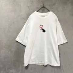 Brandalised ユナイテッドアローズ/バンクシー刺繍Tシャツ/ホワイト