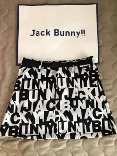 可愛い❣️ jack bunny ロゴ白黒冬スカート