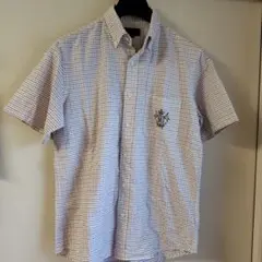 『美品』NEW YORKER 半袖チェックシャツ　 Lサイズ