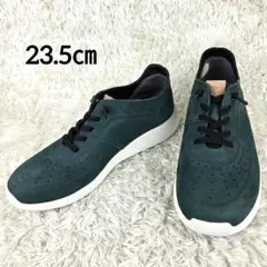 【希少色 美品】ANYO レザースニーカー ダークグリーン 23.5㎝