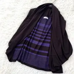 新品✨ タグ付き ピノーレ コットンジレ 羽織り ボーダー