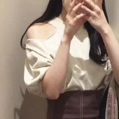 INGNI ラメ ワンショル 肩開き トップス