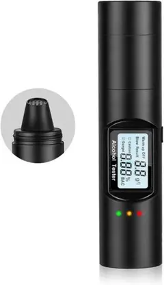 アルコール検知器 高精度 携帯用 充電式 安全ハンマー付き