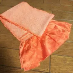 帯揚 絞り オレンジ