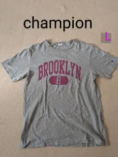 champion BROOKLYN Tシャツ Lサイズ グレー