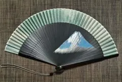 富士山デザインの高級扇子