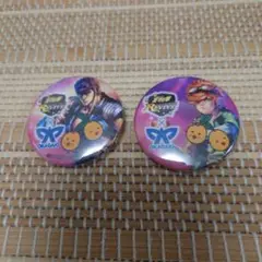 北斗の拳　岡垣町コラボ　缶バッジ　2種セット　ケンシロウ　バット