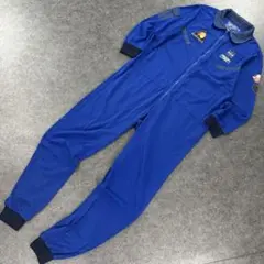 宇宙兄弟 ムッタ 宇宙服 ルームウェア オールインワン ブルー ワッペン L