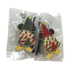 ディズニー クリスマス 2023年 リルリンリン ピンバッジ 2個 セット