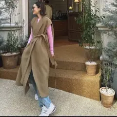 スリーブレスコート【BEIGE】 – ELLIE
