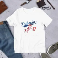 【新品未使用】大谷翔平/デコピン/Tシャツ/Lサイズ/白/ホワイト