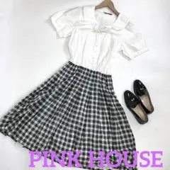 PINK HOUSE ピンクハウス ドッキングワンピース ロング丈 19