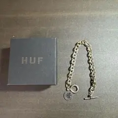 HUF チェーンブレスレット ロゴチャーム付き