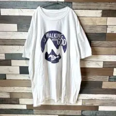 【古着】【ほぼ美品】オーバーサイズ Tシャツ WALKING WITH GOD