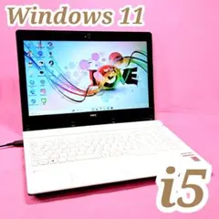 A11【訳あり】設定済✨i5/8GB✨NECノートパソコン✨Win11