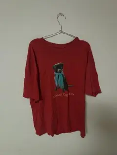 DANIEL CREMIEUX レッド Tシャツ XL 犬T