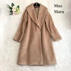 MaxMara テディベアチェスターコート アルパカ 女優襟 キャメル 42