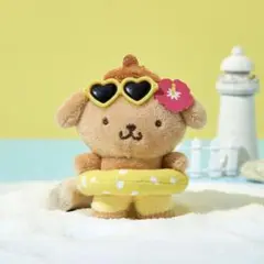 【韓国限定】オリーブヤング　日焼けポムポムプリン　キーリング