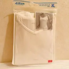 AIRism XL ホワイト キャミソール　脇パット有りバージョン　エアリズム