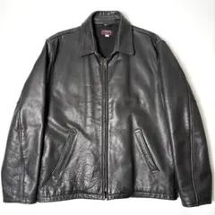 【米国製】SHIPS レザージャケット 黒 L 本革 OUTFITTERS