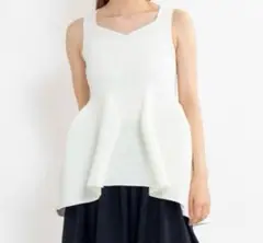 CFCL/ POTTERY SLEEVELESS TOP/ WHITE