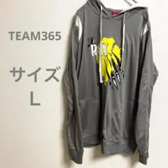 USA古着 グレーの爪痕デザインパーカー