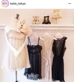 新品未使用タグ付き Katie STRIPTEAS lacy dress