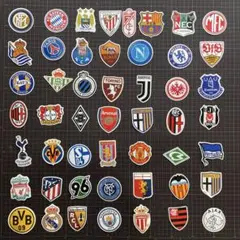 サッカー　クラブチーム　ステッカー　50枚#&