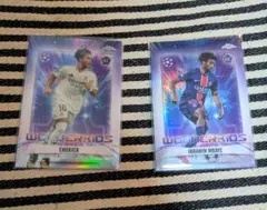 Topps Chrome UCC Wonderkids サッカーカード2枚セット