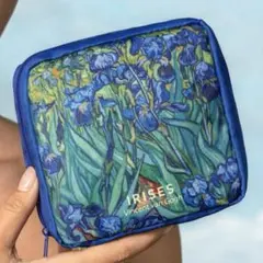 ゴッホ　アイリス　ポーチ　小物入れ　生理用品ポーチ　多機能　アートグッズ