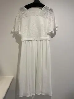 Aimer エメ ホワイト レース ドレス ワンピース