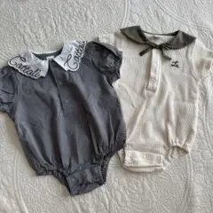 テータテート　cottoli 襟付きロンパース 70 セット　セーラー襟　男　女