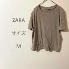 ZARA ザラ ベージュ 半袖Tシャツ Mサイズ