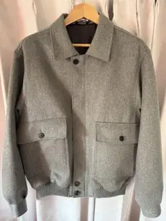 AURALEE cashmere moleskin zip blouson