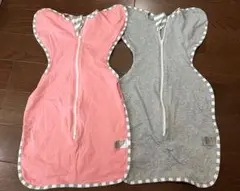 BRILBE ♡ブリルビー スワドル☆グレー・ピンク☆２枚セット