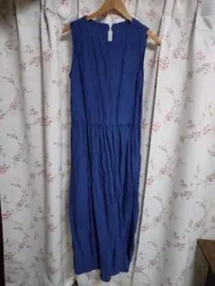 高城染工　ノースリーブロングワンピース