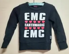 EARTHMAGIC トレーナー 110 黒