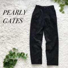 PEARLY GATES パーリーゲイツ コーディロイ スラックス チェック柄