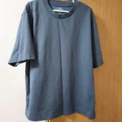 GU　ドライポンチクルーネックTシャツ　Sサイズ 　メンズ　ブルー