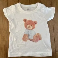ベビー服 西松屋 EL FIN DOLL 半袖Tシャツ 80cm ホワイト クマ