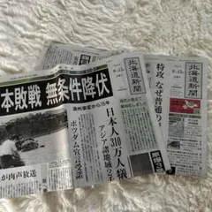 北海道新聞　2025.08.15 本誌　折り込み特別紙面