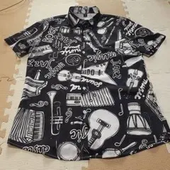 SHEIN 音楽プリント 半袖シャツ M