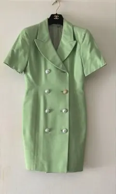 GRETA GARBO ワンピース　ゴールドパールボタン